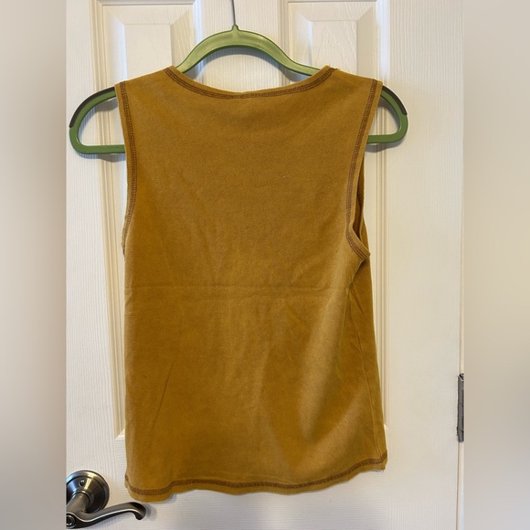 New P.O.L. Caramel Distressed Sleeveless Top - large - Picture 4 of 5